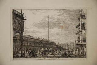 Antonio Giovanni Canal - Le procuratie nuove e San Zimian