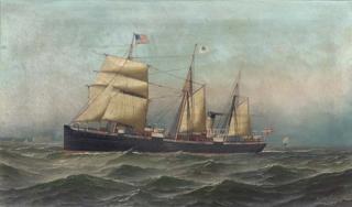 Antonio Jacobsen - The \'Hekla\' under sea