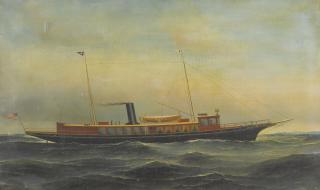 Antonio Jacobsen - The Yacht \'Aztec\'