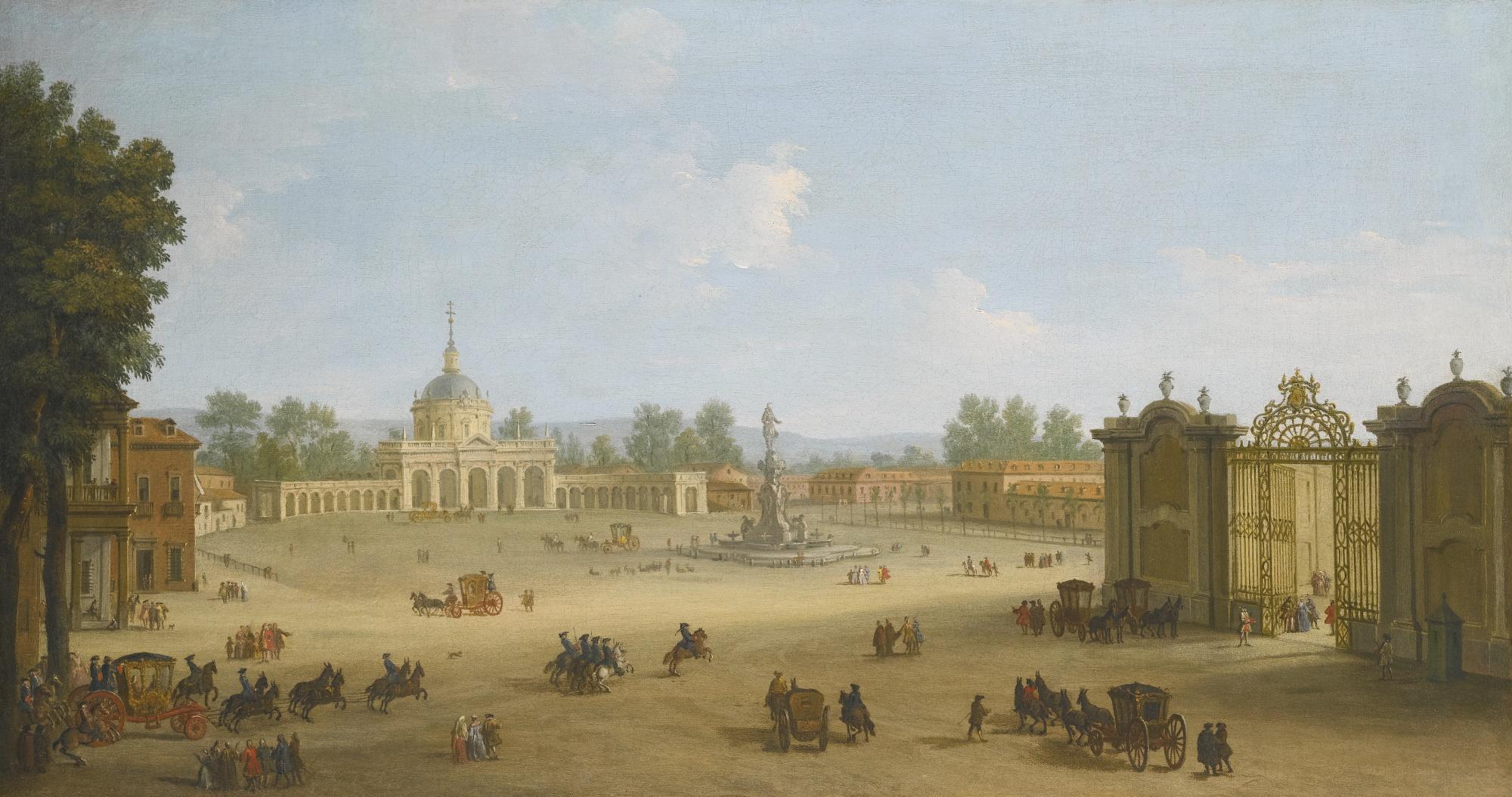 Antonio Joli - Aranjuez, View Of La Iglesia Y La Plaza De San Antonio