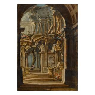 Antonio Joli - Samson Destroying The Philistine Temple Of Dagan