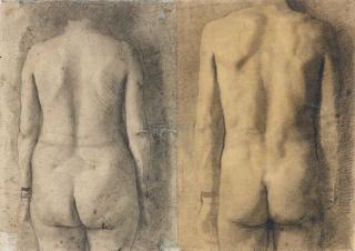 Antonio López García - Estudio De Dos Espaldas