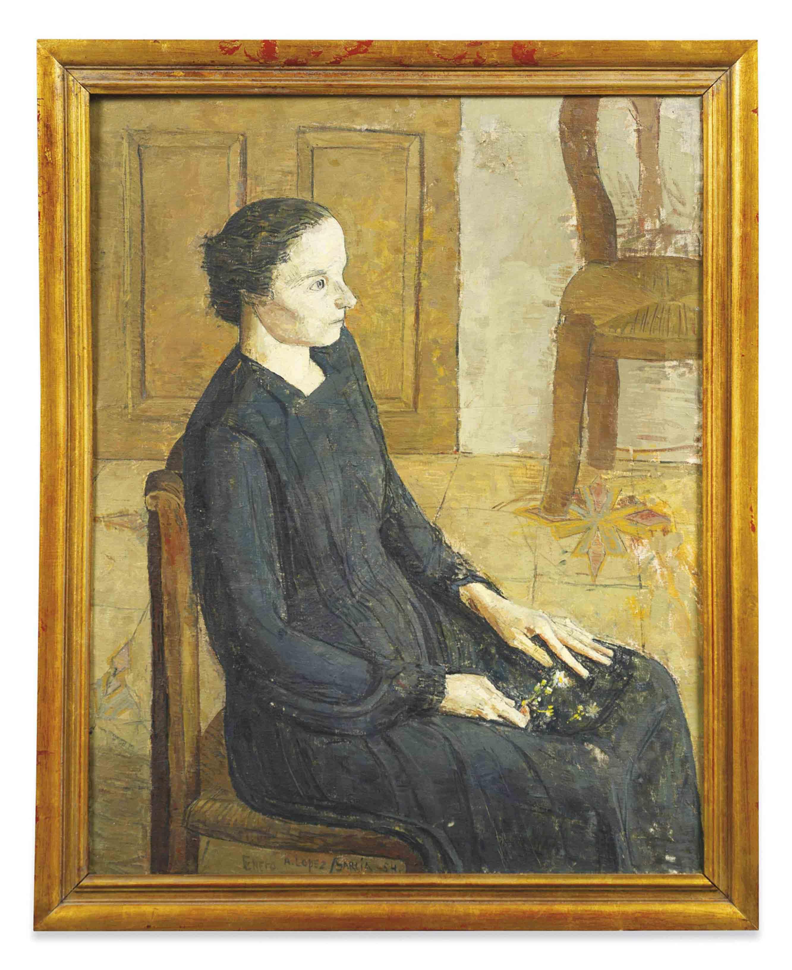 Antonio López García - Mujer sentada