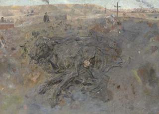 Antonio López García - Perro muerto