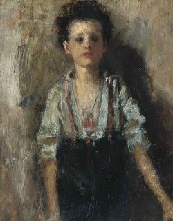 Antonio Mancini - A Young Boy (\'Lo Scungizzo\')