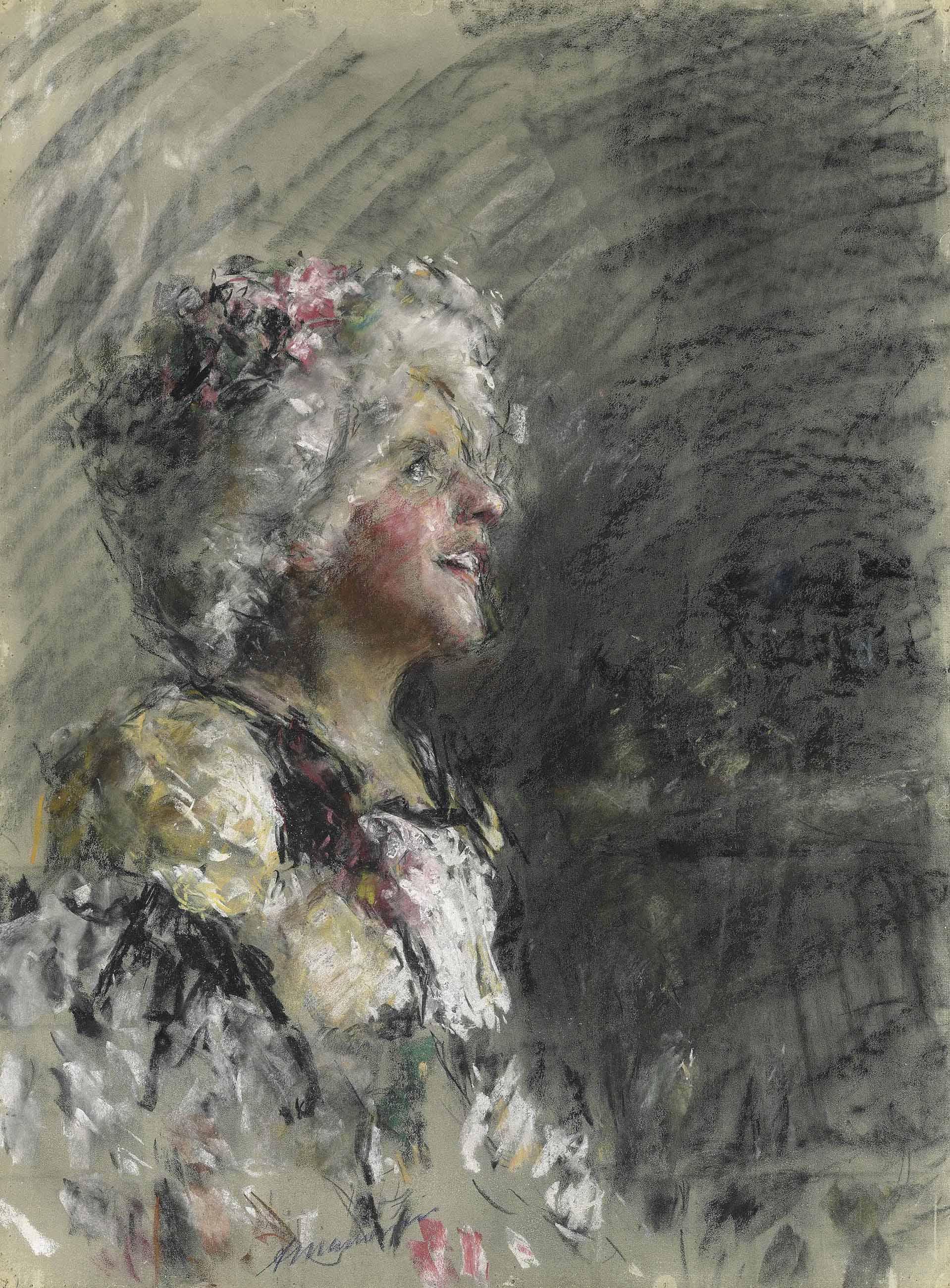 Antonio Mancini - Costume Rococò