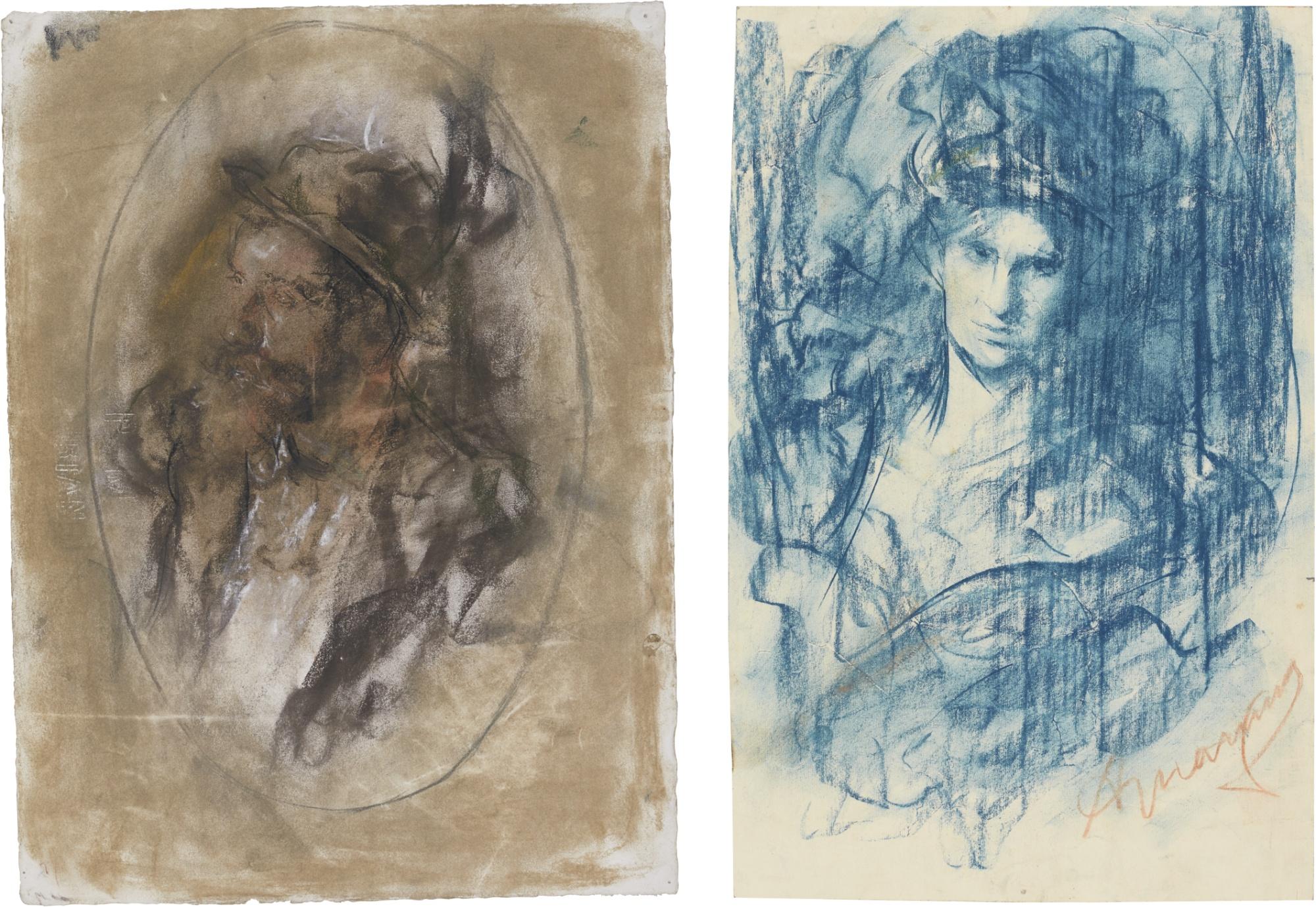 Antonio Mancini - Four Head Studies