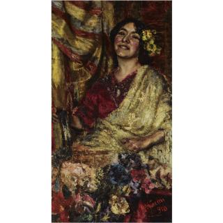 Antonio Mancini - Italian A Roman Beauty