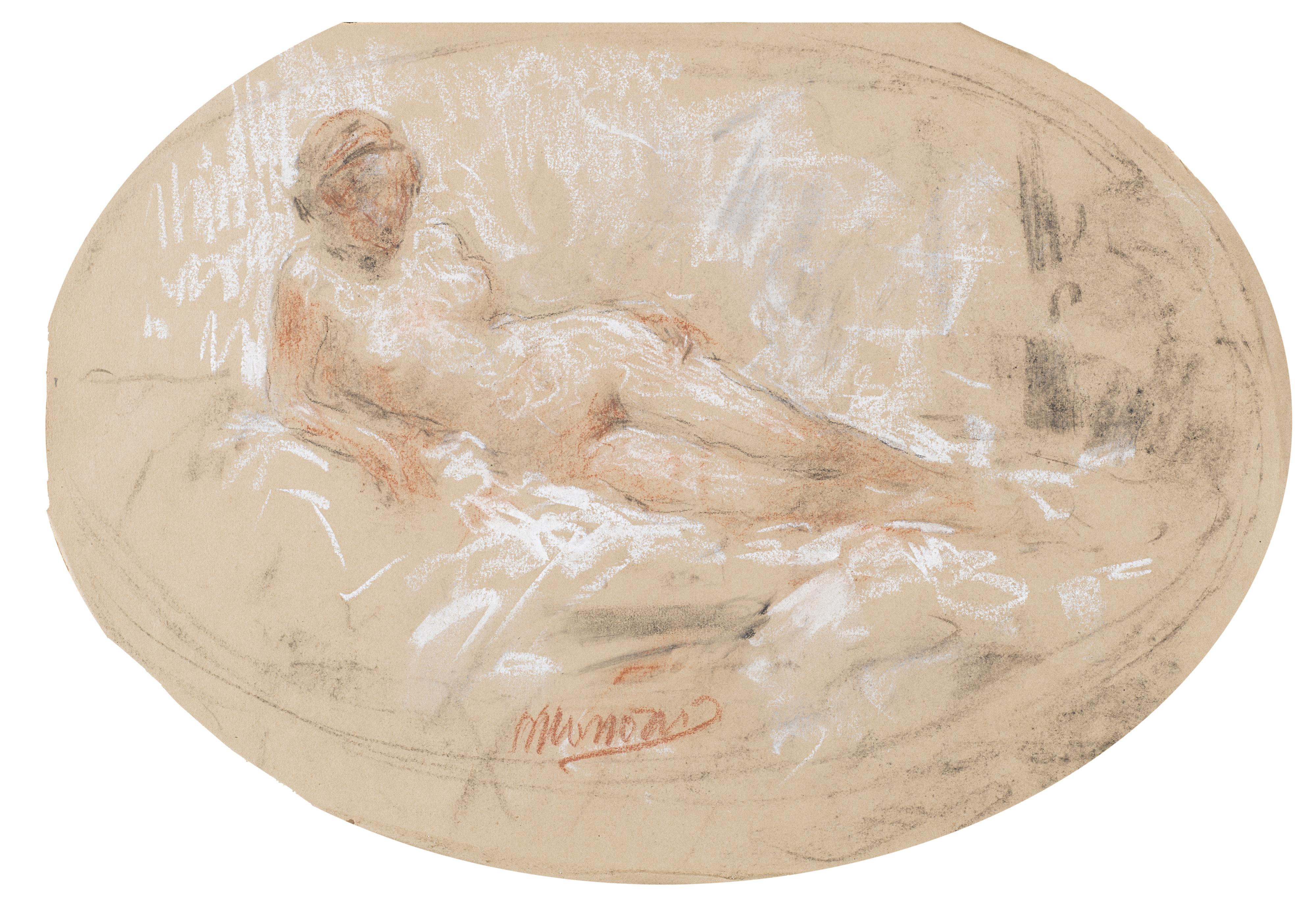 Antonio Mancini - Nudo di donna