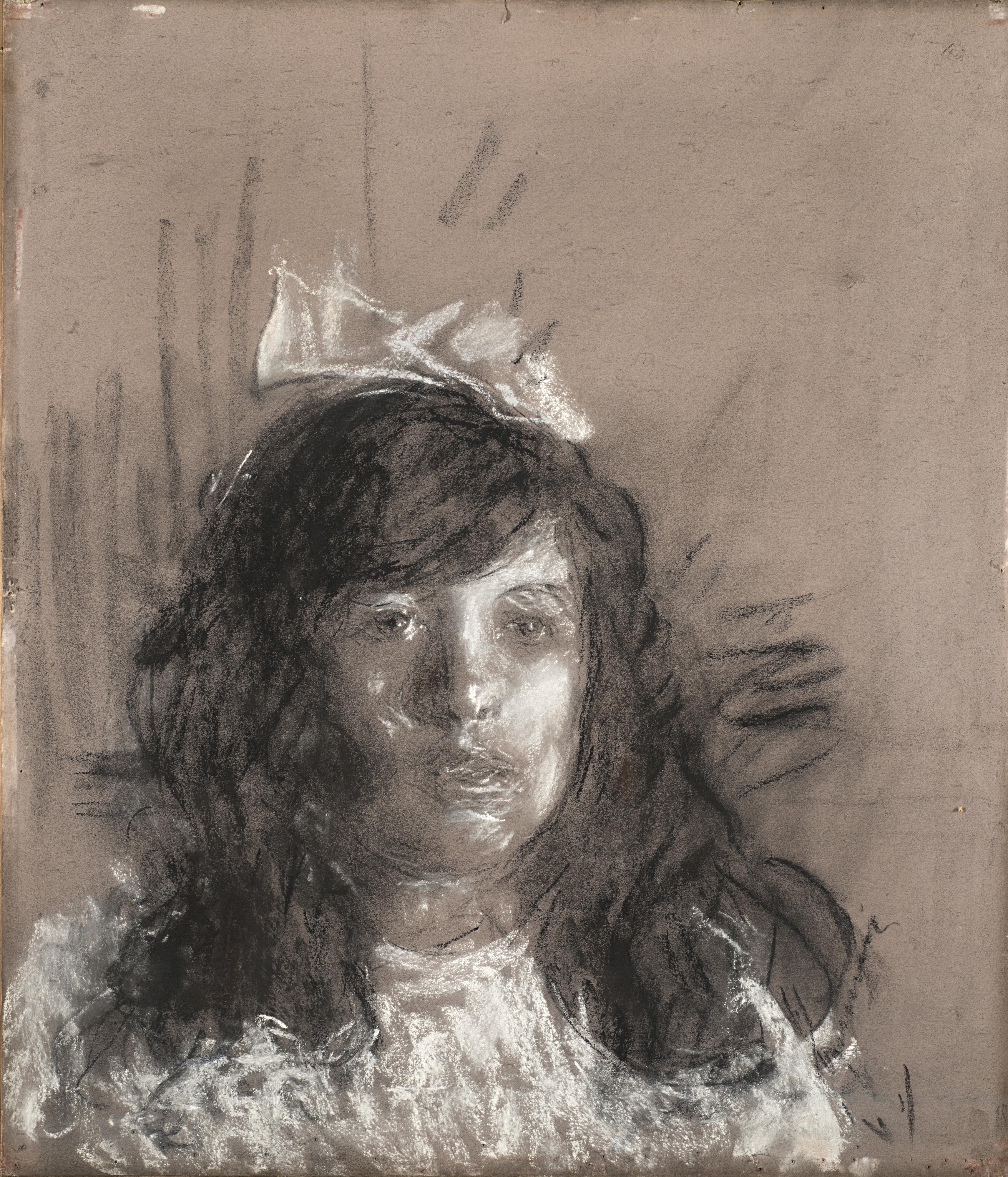 Antonio Mancini - Ritratto di fanciulla