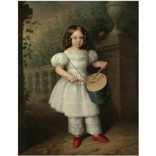 Antonio María Esquivel - Niña Tocando El Tambor (Girl Playing A Drum)