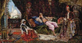 Antonio Maria Reyna de Manescau - The carpet seller