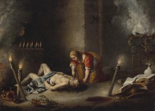 Antonio Maria Vassallo - Medea using her Magic, a scene from Ovid\'s Metamorphoses