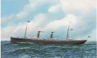 Antonio Nicolo Gasparo Jacobsen - The American Liner St. Paul At Sea