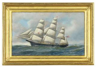 Antonio Nicolo Gasparo Jacobsen - The \'Dreadnought\' at sea