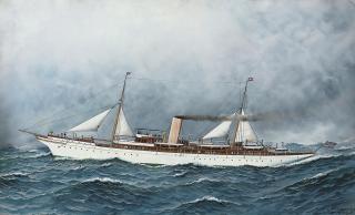 Antonio Nicolo Gasparo Jacobsen - The New York Yacht Club\'s steam yacht Vanadis in American waters