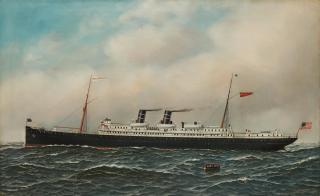 Antonio Nicolo Gasparo Jacobsen - The S.S. Morro Castle of the Ward Line at Sea