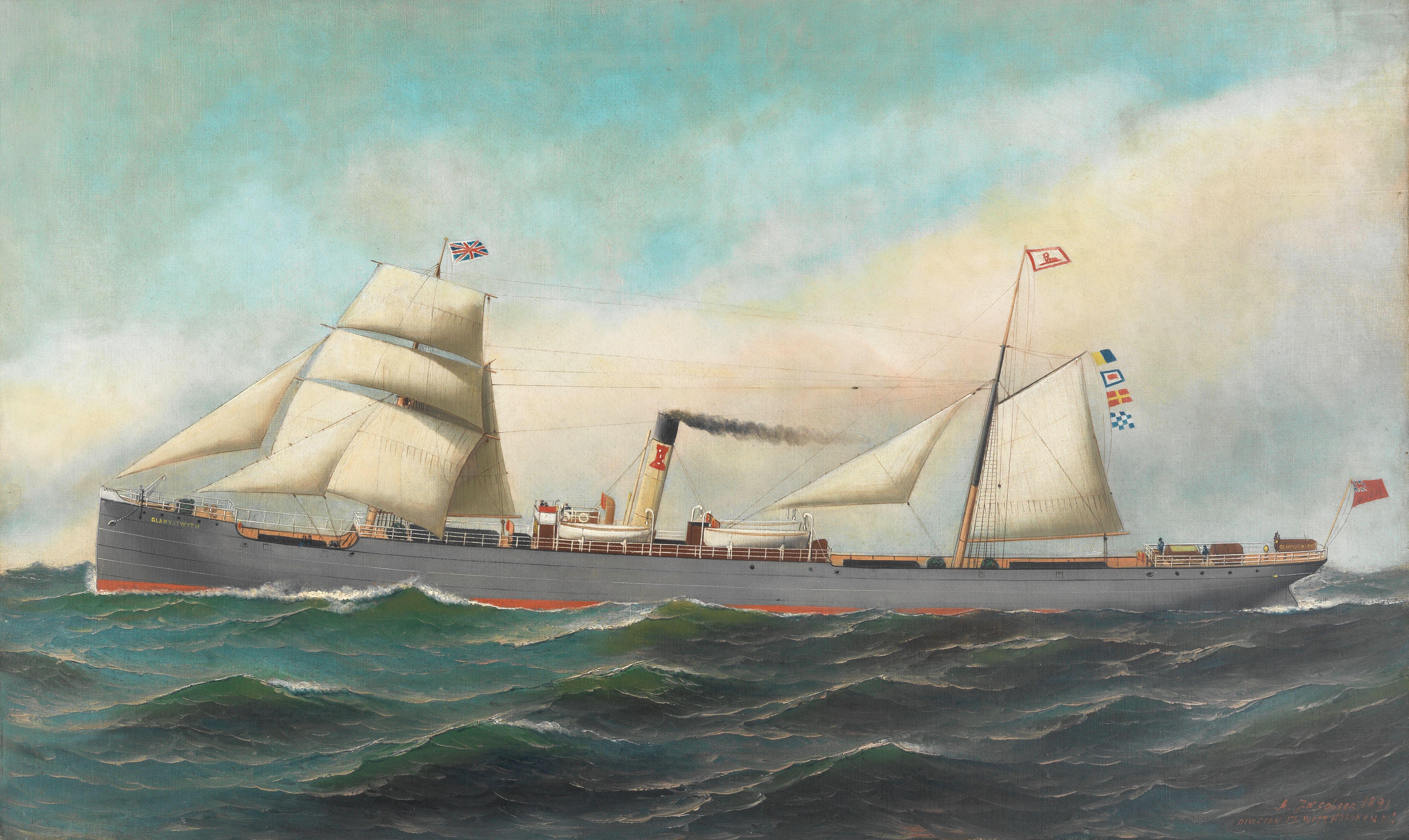 Antonio Nicolo Gasparo Jacobsen - The Screw Steamer Glanystwyth