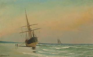 Antonio Nicolo Gasparo Jacobsen - The ship ashore for breening