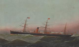 Antonio Nicolo Gasparo Jacobsen - The Steam Sail Ship \