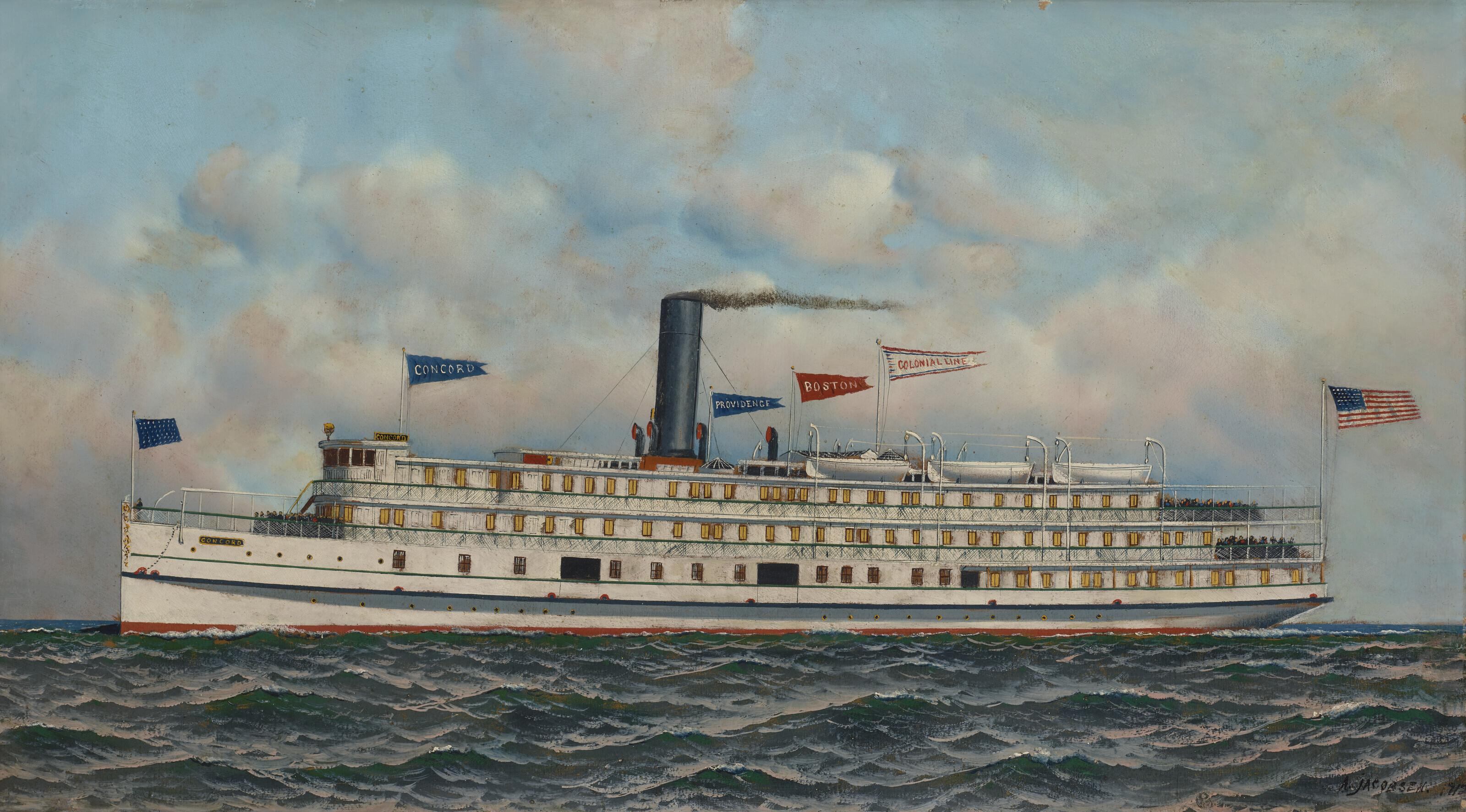 Antonio Nicolo Gasparo Jacobsen - The Steamship \'Concord\'