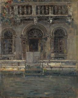 Antonio Reyna De Manescau - Casa sul canale