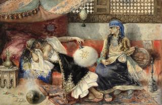 Antonio Rivas - Two women in an Arab interior