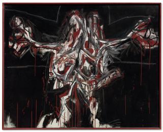 Antonio Saura - Crucifixion Rouge (Red Crucifixion)