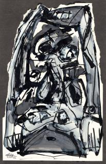 Antonio Saura - Ohne Titel (Dame)