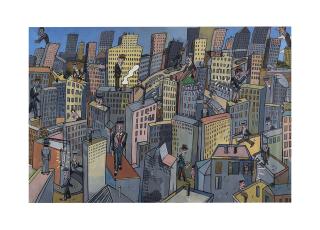 Antonio Seguí - Gente de terrazas