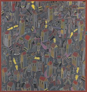 Antonio Segui - The Crowd (No. 3)