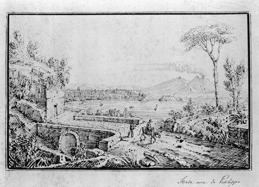 Antonio Senape - Posillipo: la Strada Nuova; e Napoli: Santa Lucia