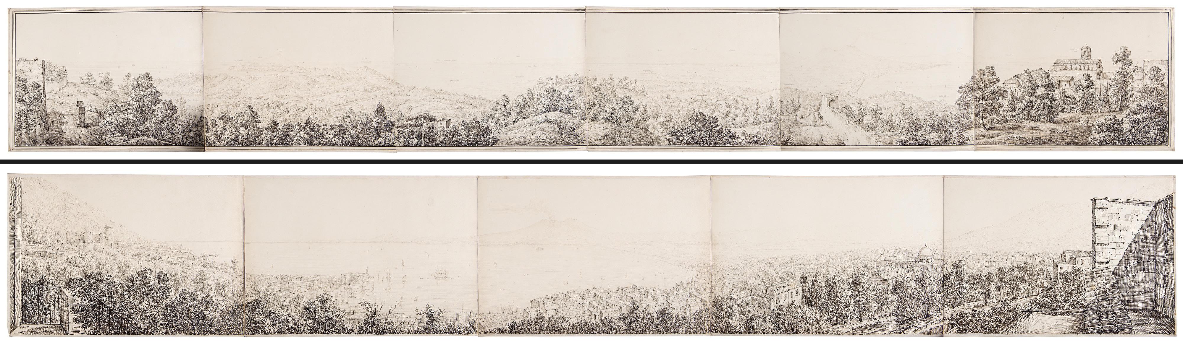 Antonio Senape - Vedute della baia di Napoli