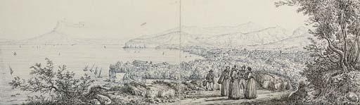 Antonio Senape - View of Sorrento with Mount Vesuvius seen in the distance