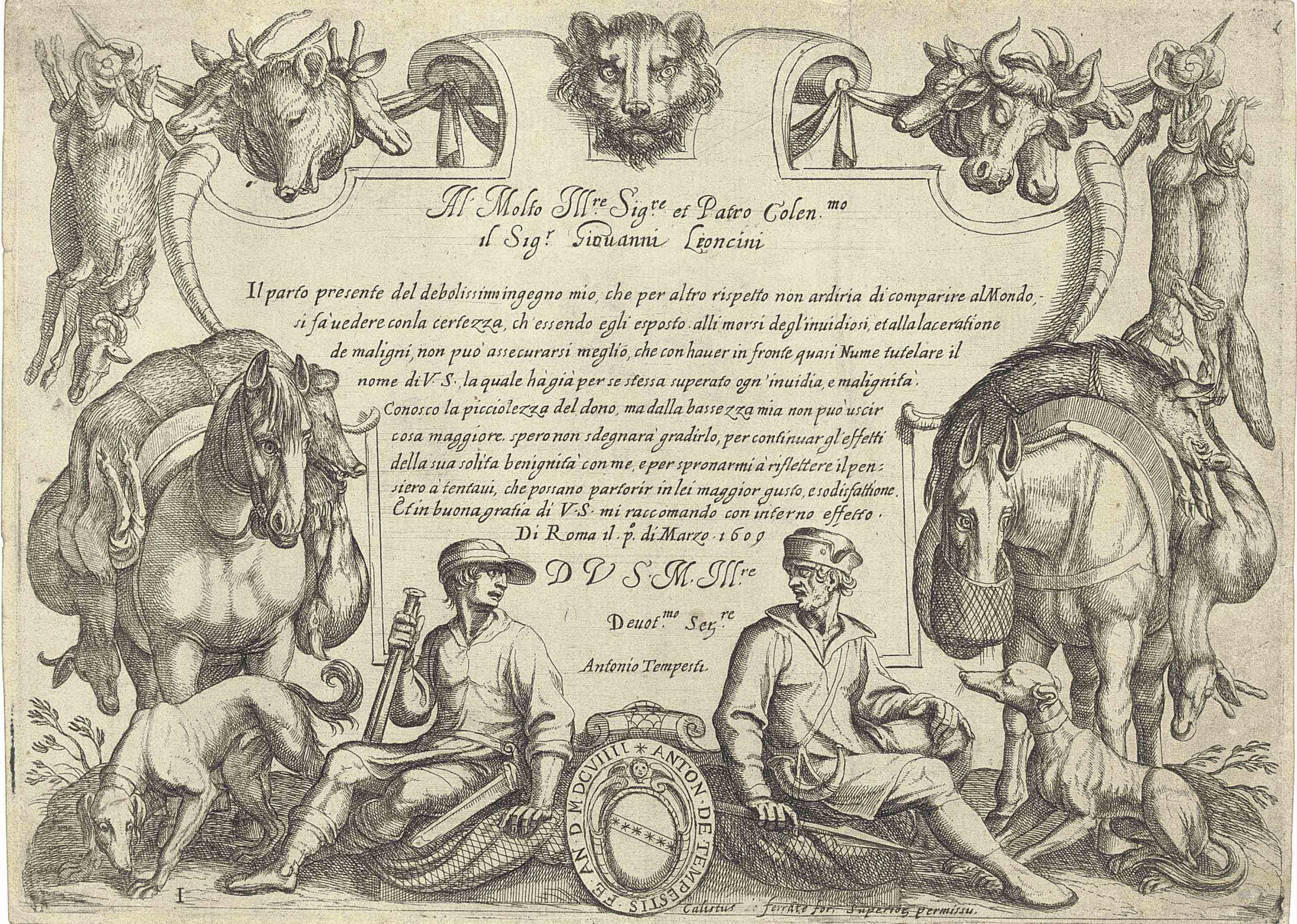 Antonio Tempesta - Hunting Scenes VI (Bartsch 1140-1147, 1147 a, 1147 b)