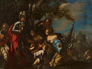 Antonio Zanchi - Die Familie des Darius zu Füßen Alexanders.