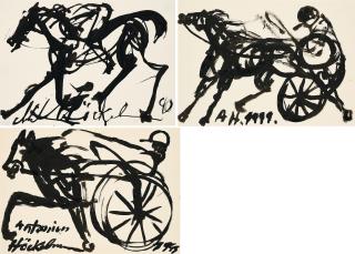 Antonius Höckelmann - Konvolut von 3 Zeichnungen.