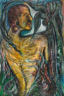 Antonius Höckelmann - Ohne Titel (Rückenakt).