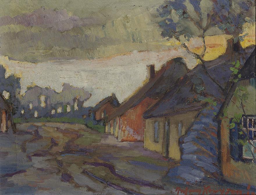 Antoon Kruysen - October avond: Haag at sunset