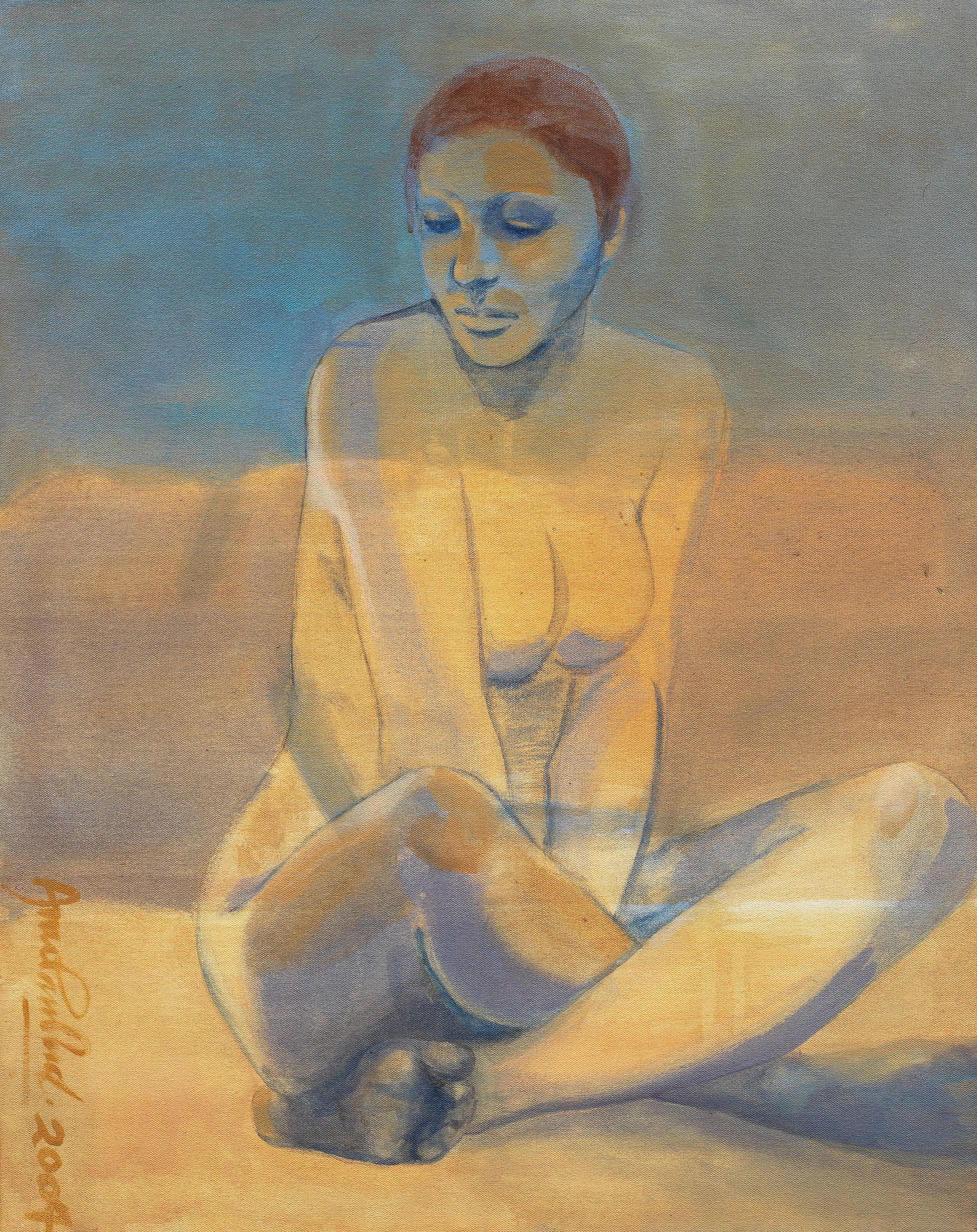 Anupam Sud - Untitled (Seated woman)