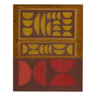 Anwar Jalal Shemza - Untitled (Red Ochre Brown)