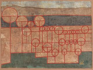 Anwar Jalal Shemza - Untitled (The Walls of Lahore)