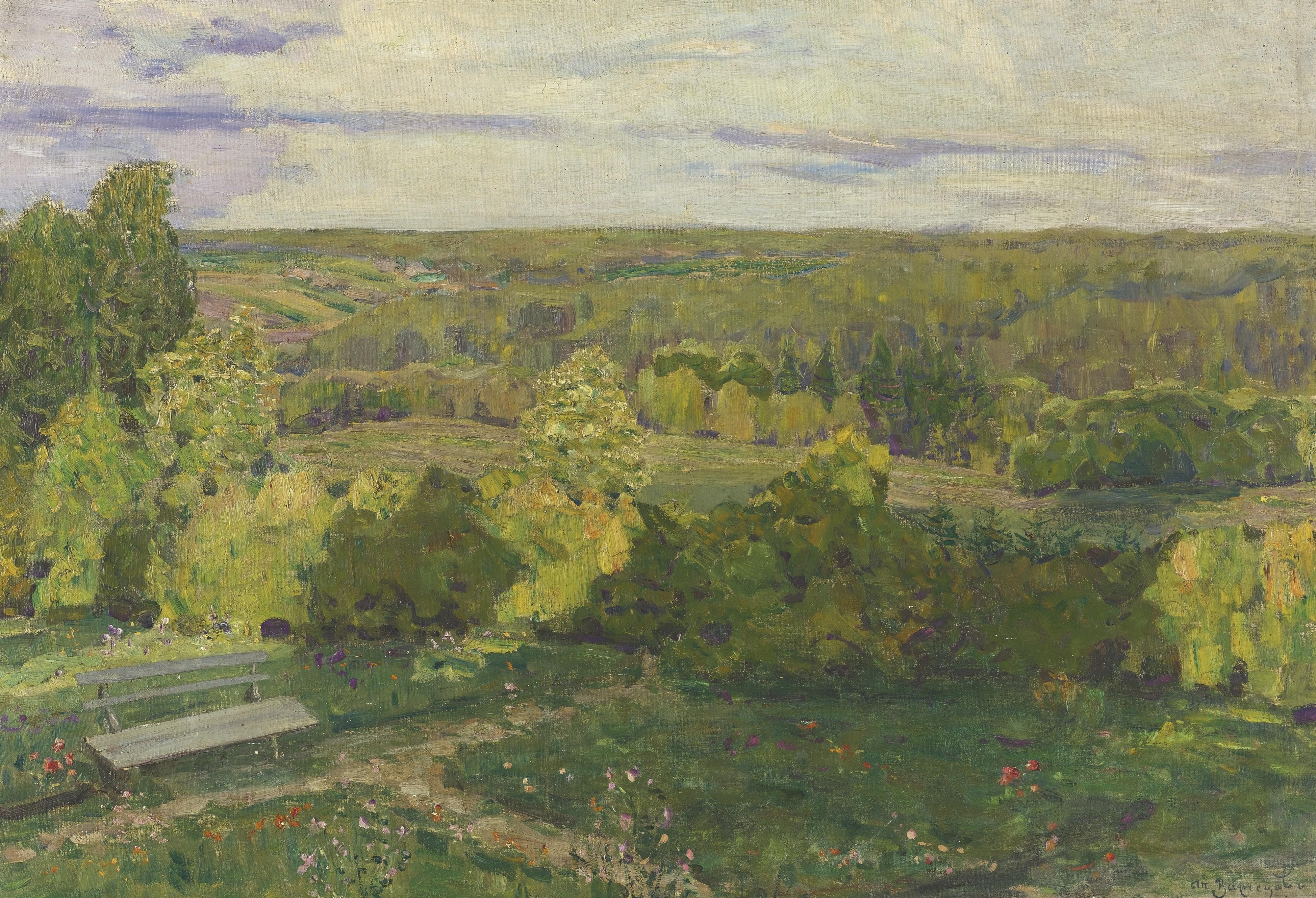 Apollinari Mikhailovich Vasnetsov - Demyanovo. View From The Dacha Terrace