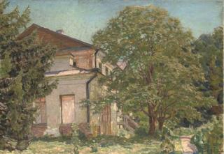 Apollinarii Mikhailovich Vasnetsov - A house in a wooded landscape