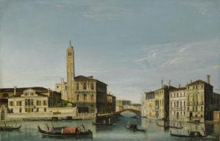 Apollonio Facchinetti - Venice, A View Of San Geremia And The Entrance To The Cannaregio