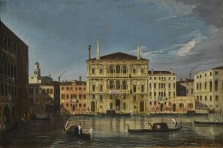 Apollonio Facchinetti - Venice, A View Of The Palazzo Balbi From The Palazzo Moro Lin, Ca\' Foscari At The Left