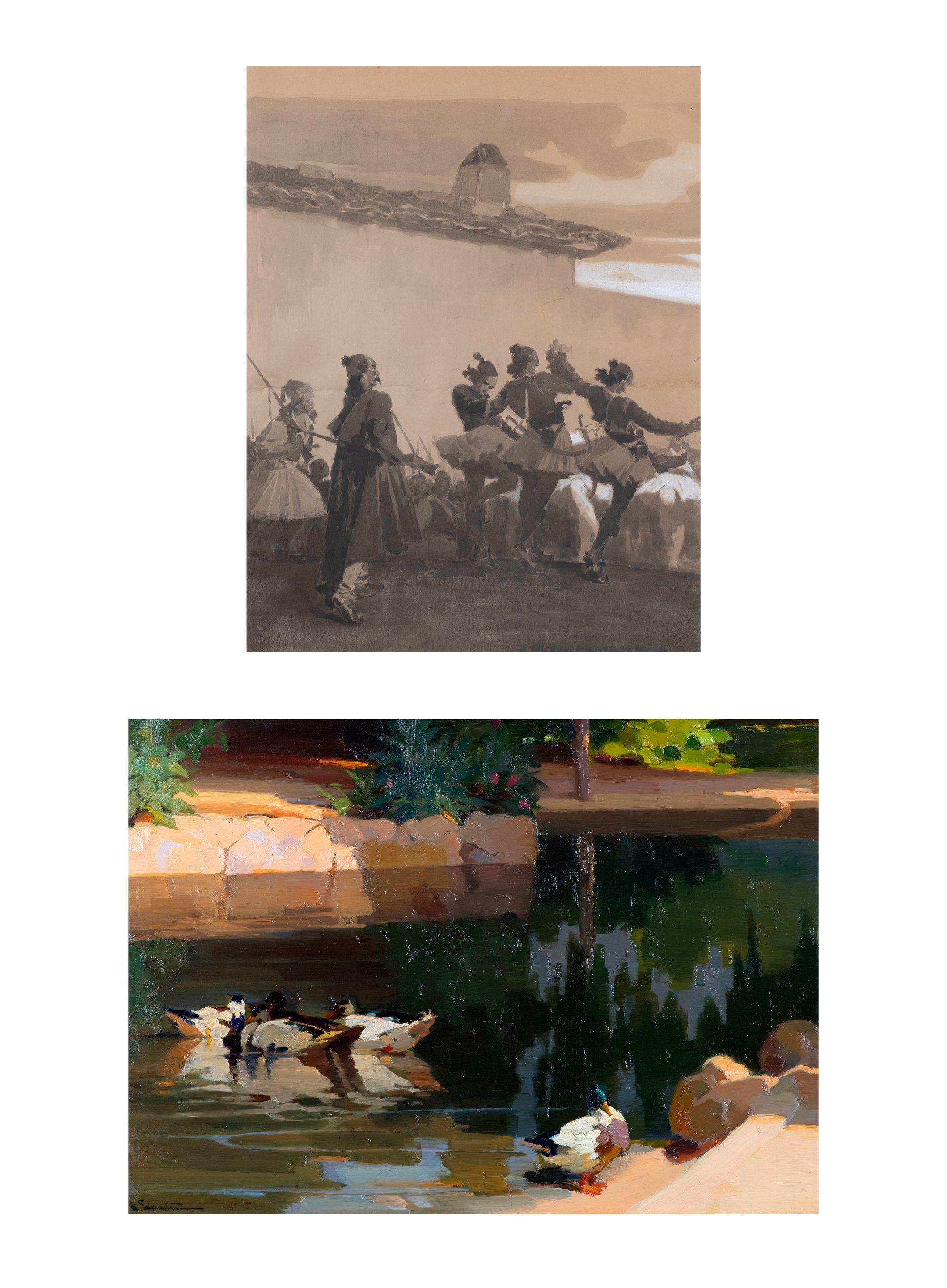 Apostolos Geralis - a) Les canards du jardin National d\'Athènes b) Danse triumphale des soldats grecs