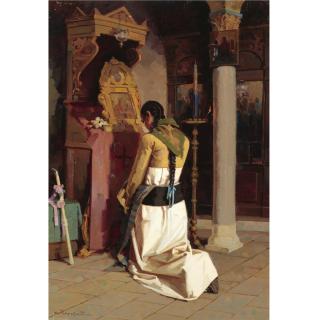 Apostolos Geralis - Greek Girl Praying 