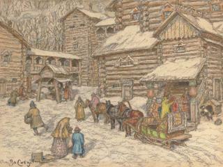 Appolinarii Mikhailovich Vasnetsov - An Estate In Old Moscow