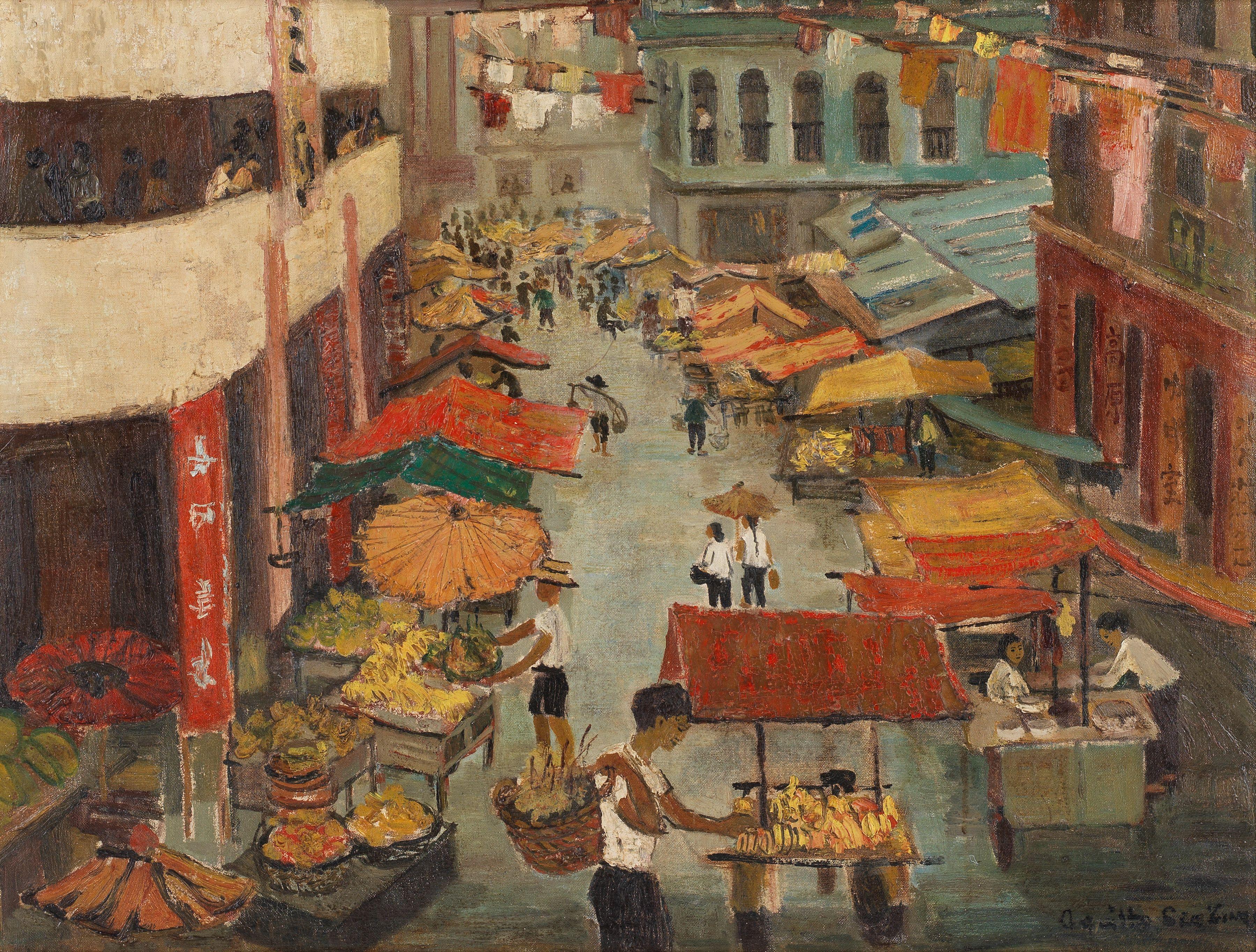 Aquilla Agnes Seekings - Fruit market, Singapore